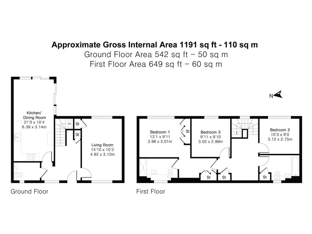 Floorplans For Gillon Way, Radwinter, Saffron Walden