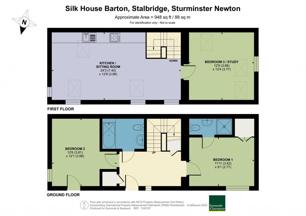 Floorplans For Silk House Barton, Stalbridge