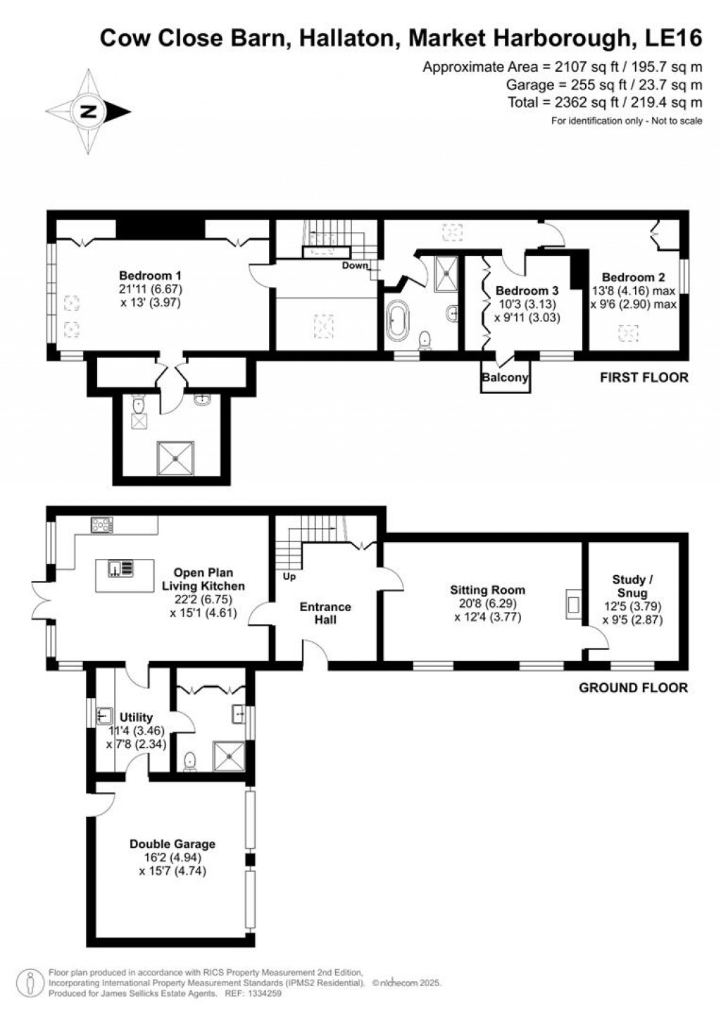 Floorplans For Horninghold Road, Hallaton, Market Harborough