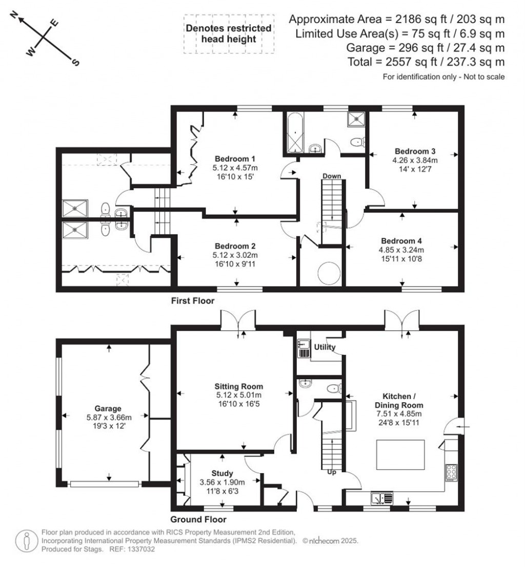 Floorplans For The Clocktower, Brushford, Dulverton