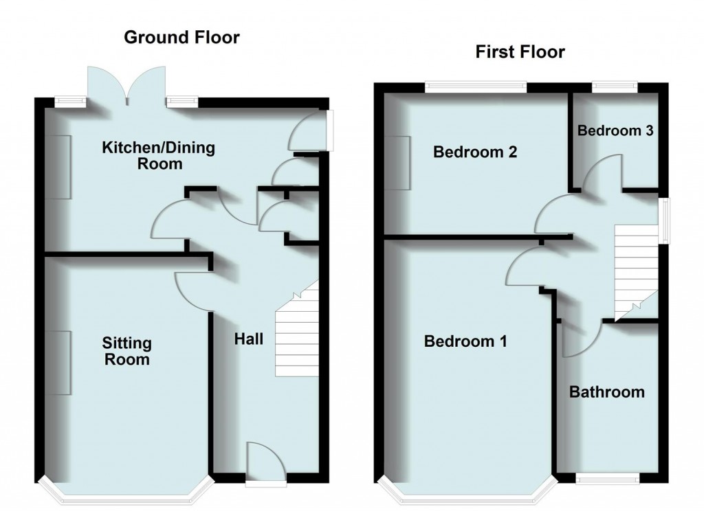 Floorplans For Belmont Road, Rugby, CV22