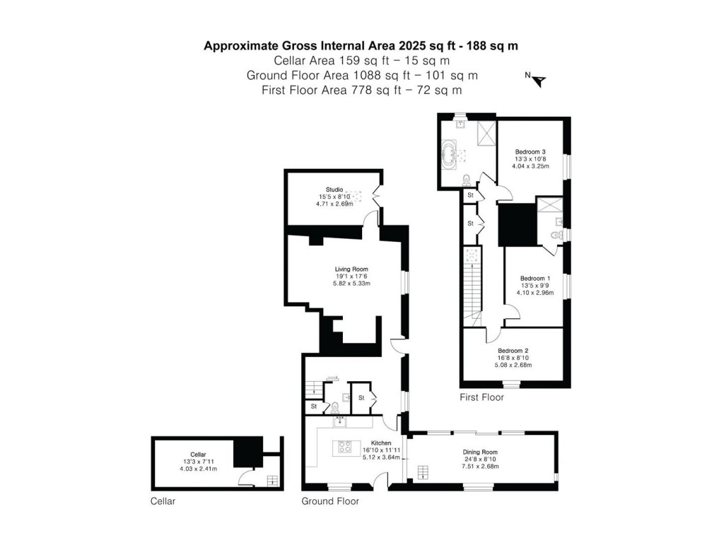 Floorplans For High Street, Burwell, Cambridge