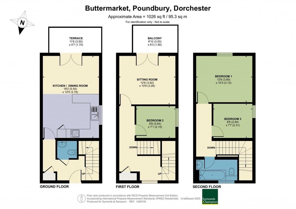 Floorplans For Buttermarket, Poundbury, Dorchester