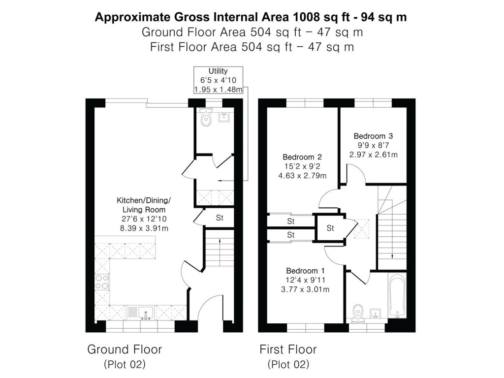 Floorplans For Northfield Avenue, Cambridge