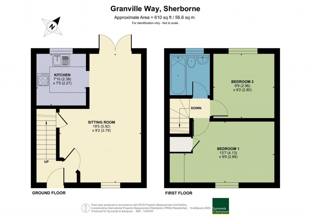 Floorplans For Granville Way, Sherborne, Dorset