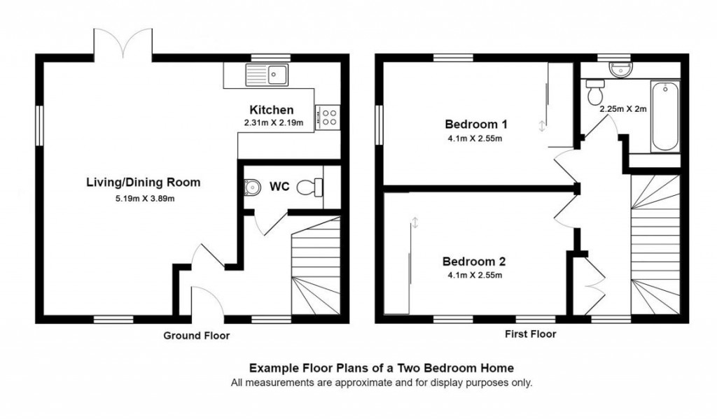 Floorplans For 'The Hoyton', Monmouth Park, Lyme Regis