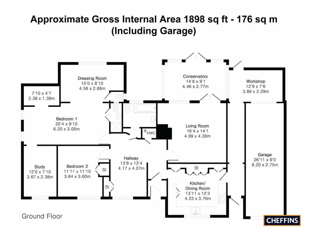 Floorplans For High Street, Foxton, Cambridge