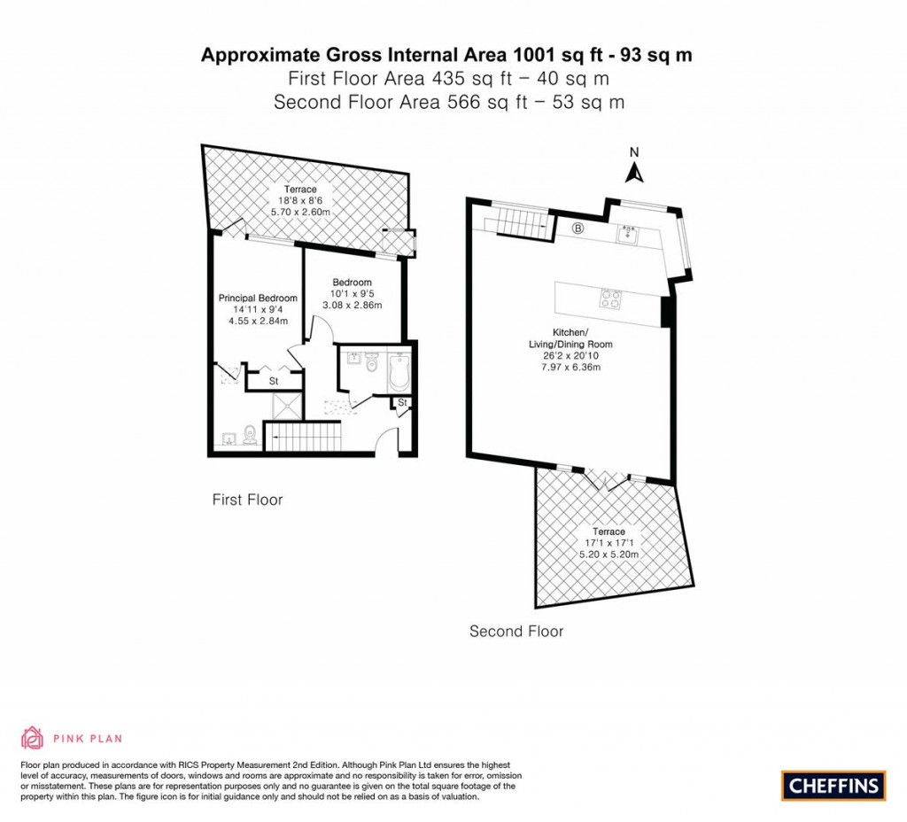 Floorplans For Christ's Lane, Cambridge