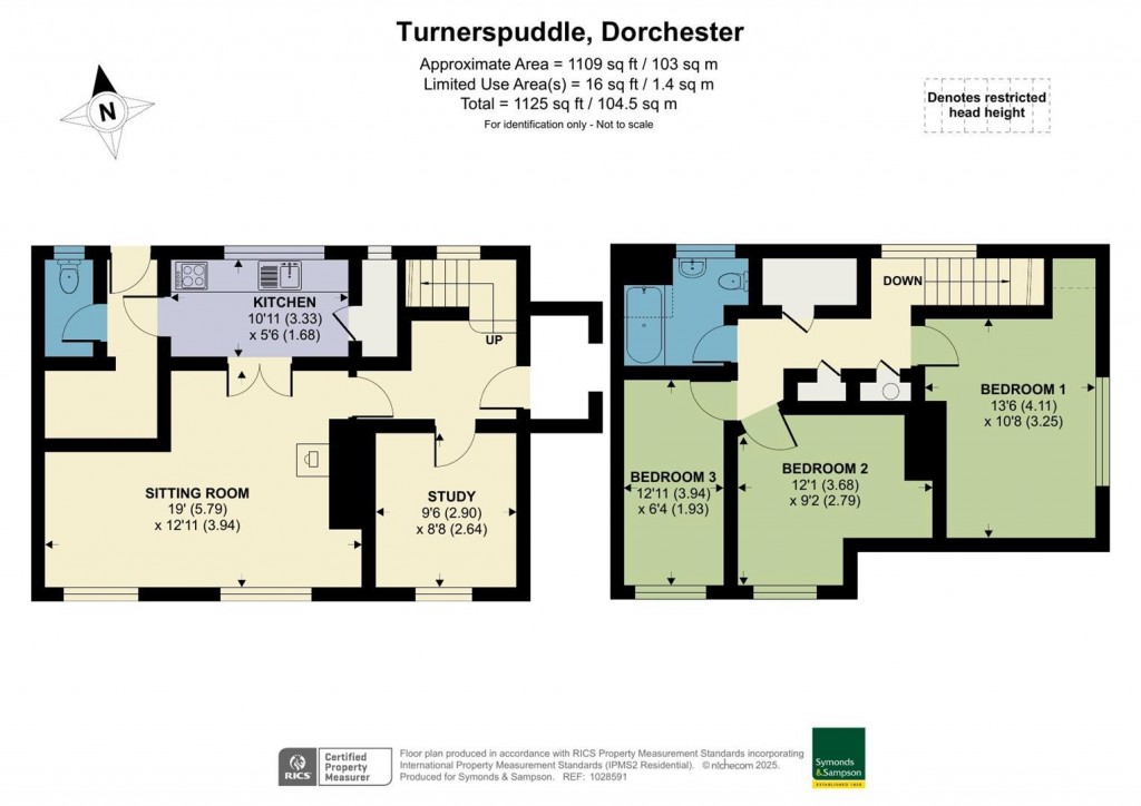 Floorplans For Turnerspuddle, Dorchester, Dorset