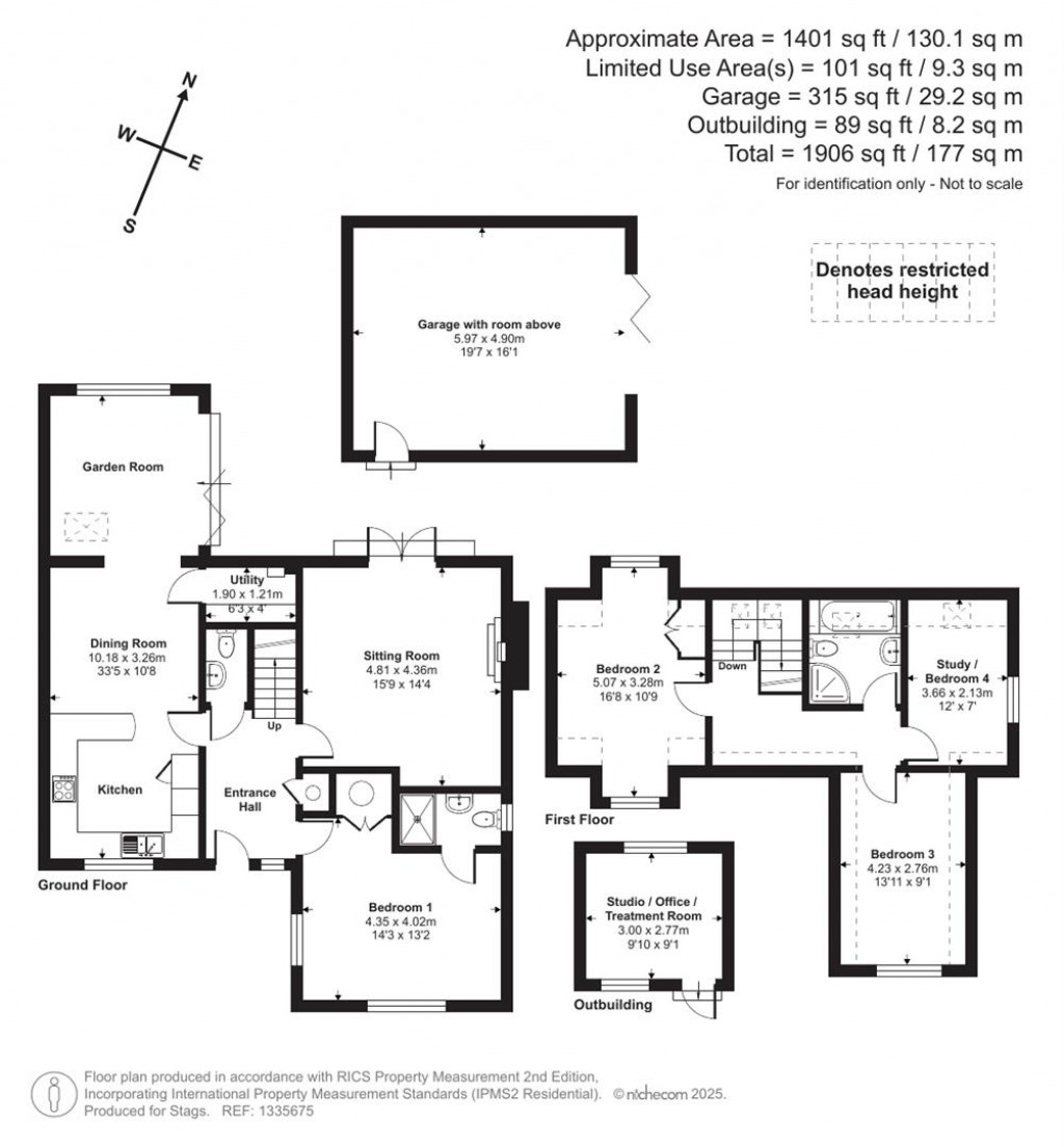 Floorplans For Pottery Lane, Yelland, Barnstaple