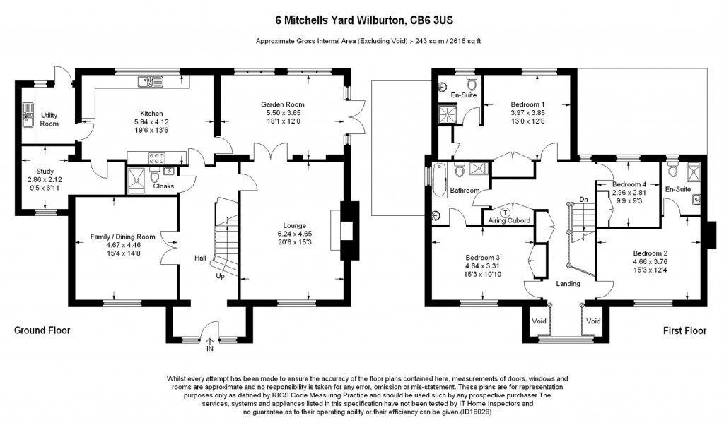 Floorplans For Mitchells Yard, Wilburton, Ely