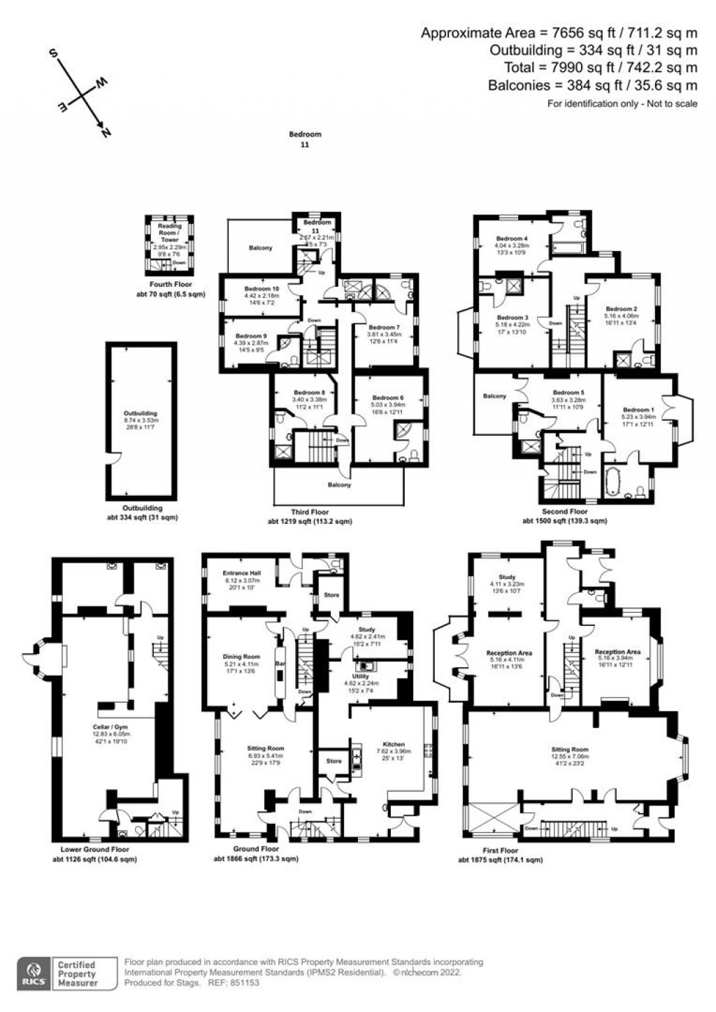 Floorplans For Torrs Park, Ilfracombe