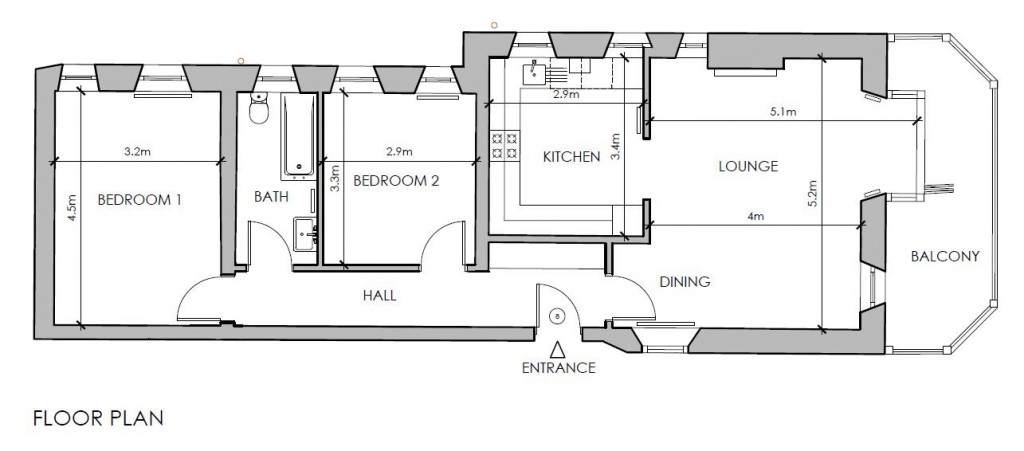 Floorplans For Bellevue Road, Ventnor