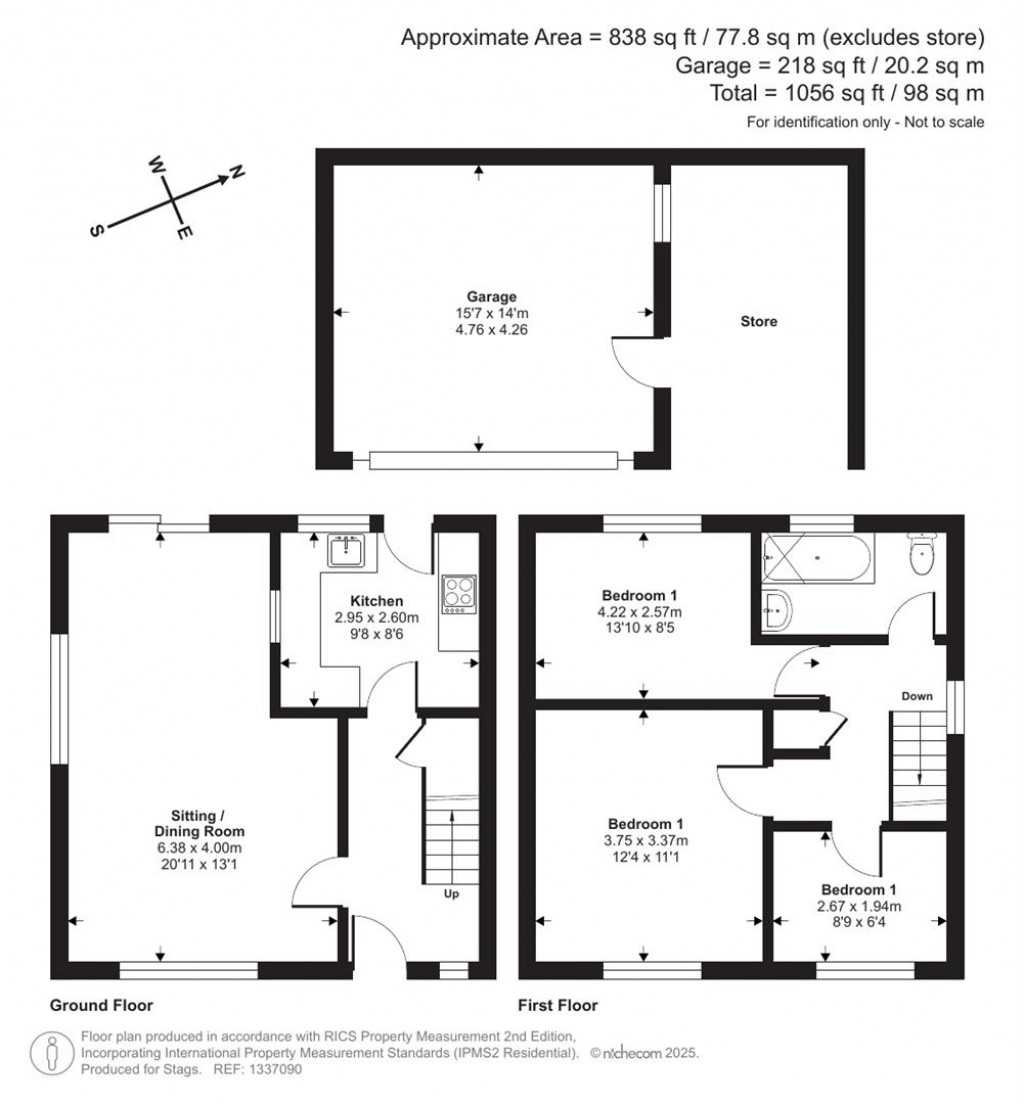 Floorplans For Bucklers Lane, St. Austell