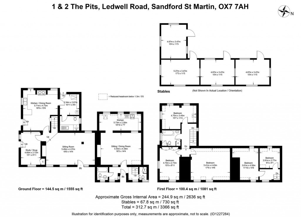Floorplans For Sandford St. Martin, Oxfordshire