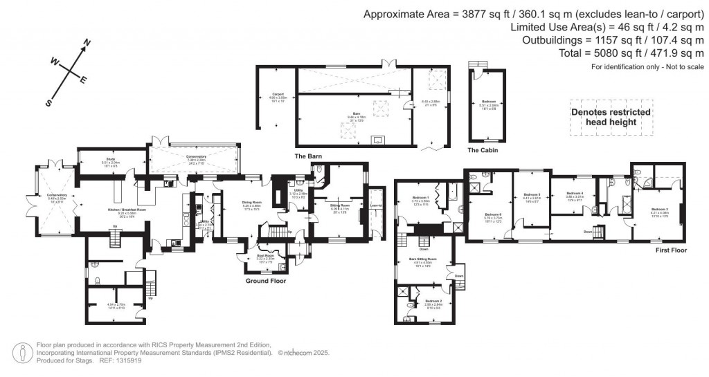 Floorplans For Bratton Fleming, Barnstaple