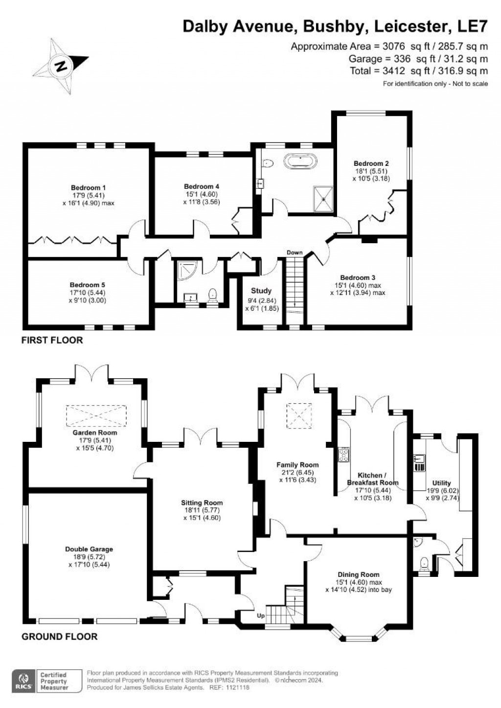 Floorplans For Dalby Avenue, Bushby, Leicestershire