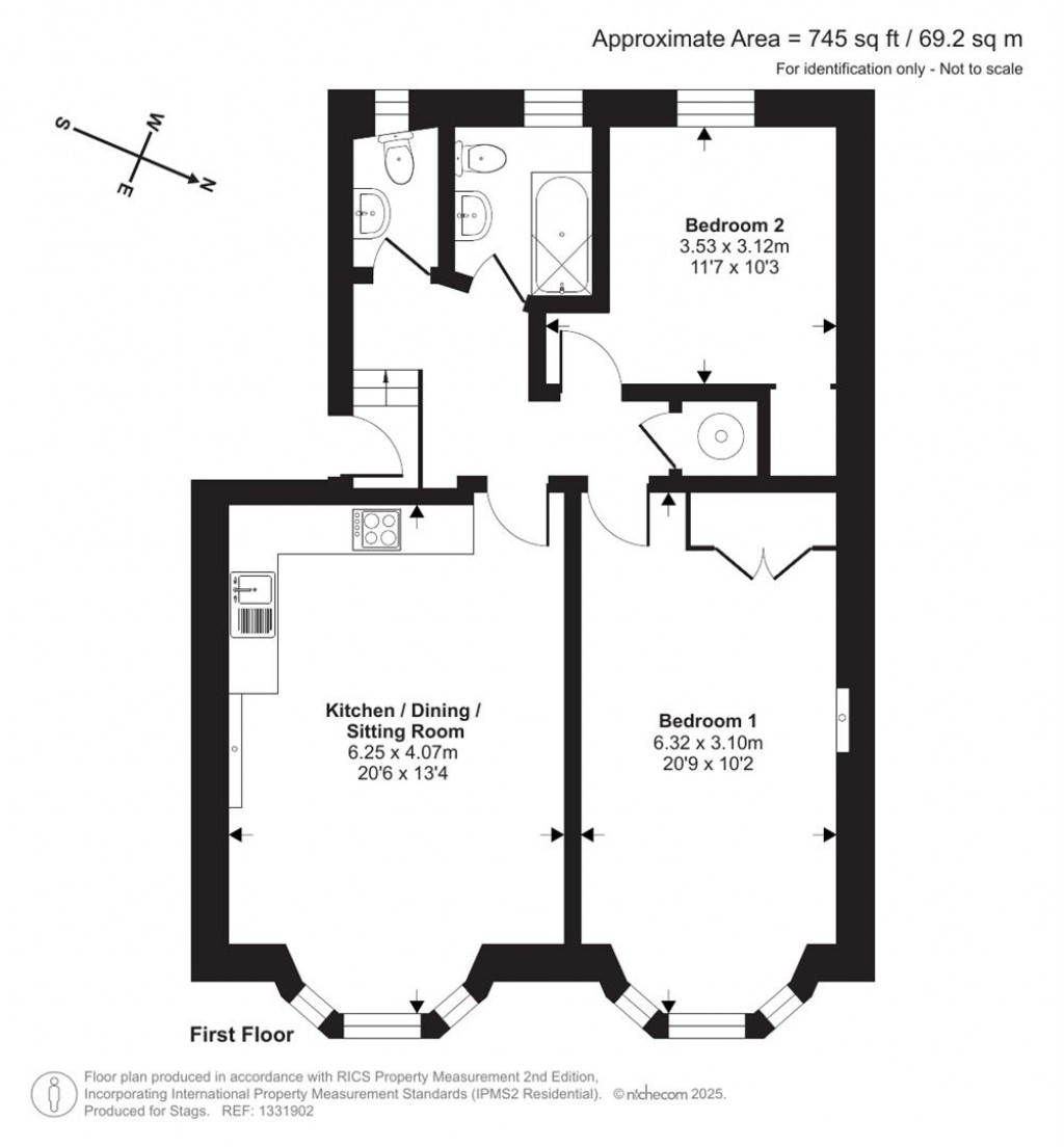 Floorplans For Market Place, St. Ives