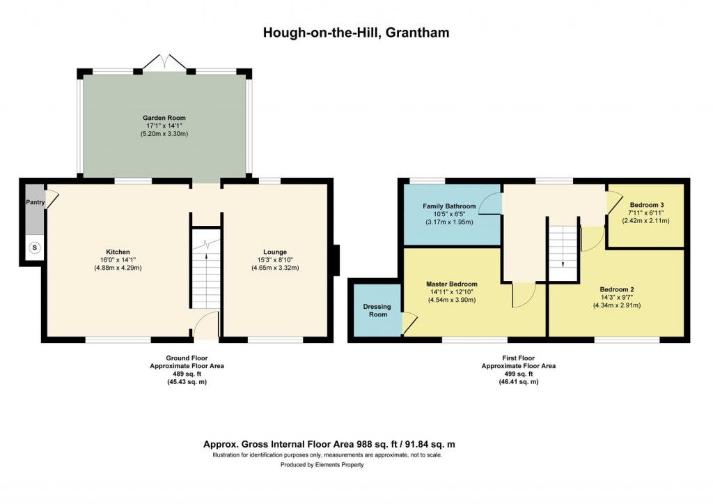 Floorplans For Low Road, Hough-On-The-Hill, Grantham
