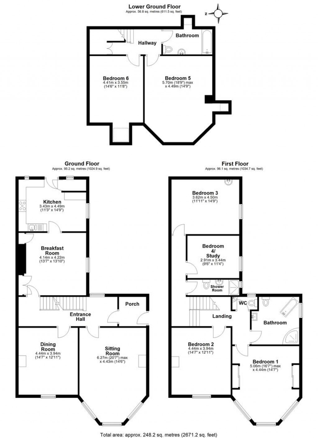 Floorplans For Bridge Road, Torquay