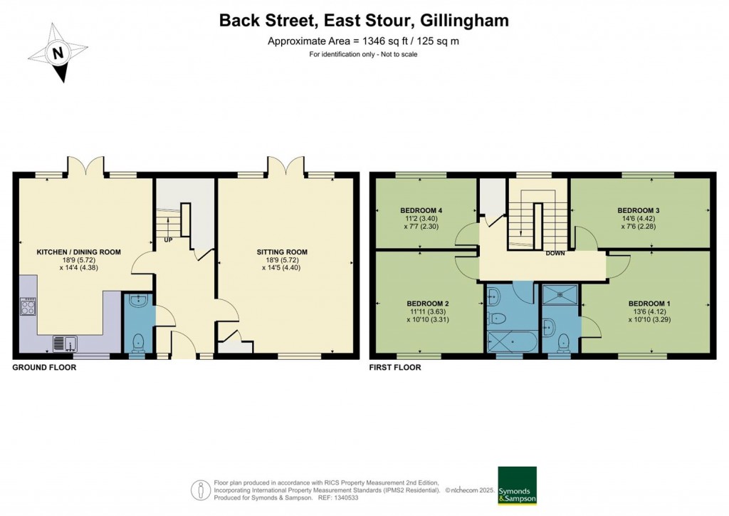 Floorplans For Back Street, East Stour, Gillingham