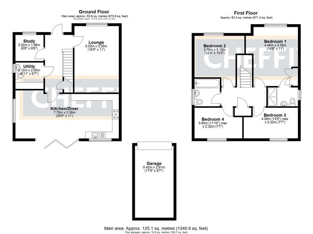 Floorplans For Wesley Way, Witchford, Ely