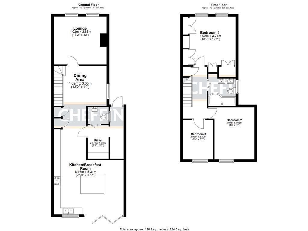Floorplans For Chapel Street, Ely