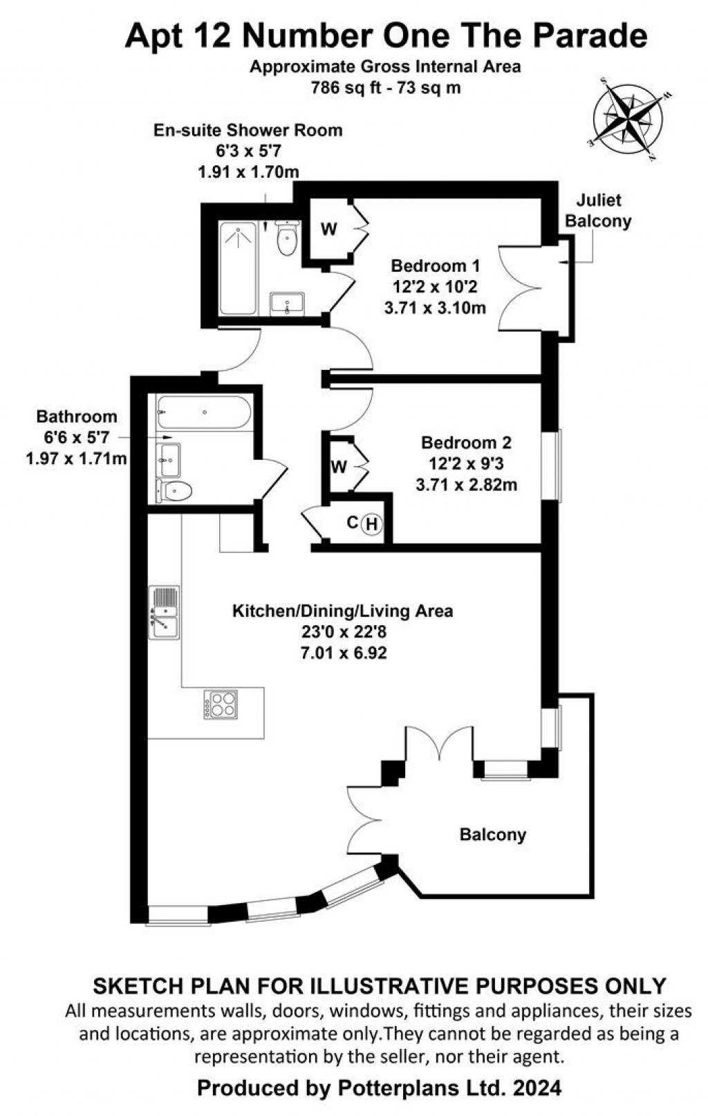 Floorplans For Cowes, Isle of Wight