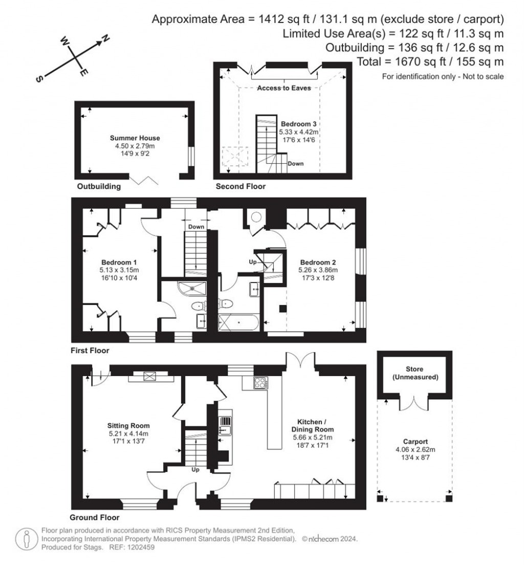 Floorplans For Higher Compton Barton, Marldon, Paignton