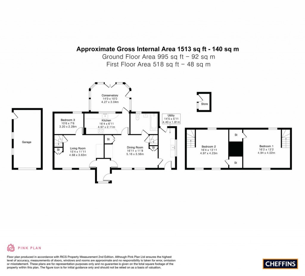 Floorplans For Queen Street, Withersfield, Haverhill