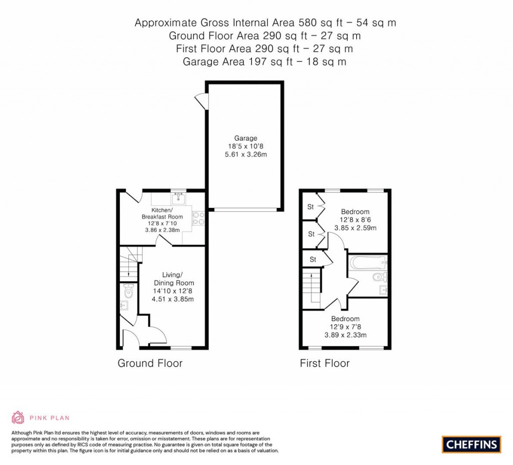 Floorplans For Osier Way, Great Cambourne