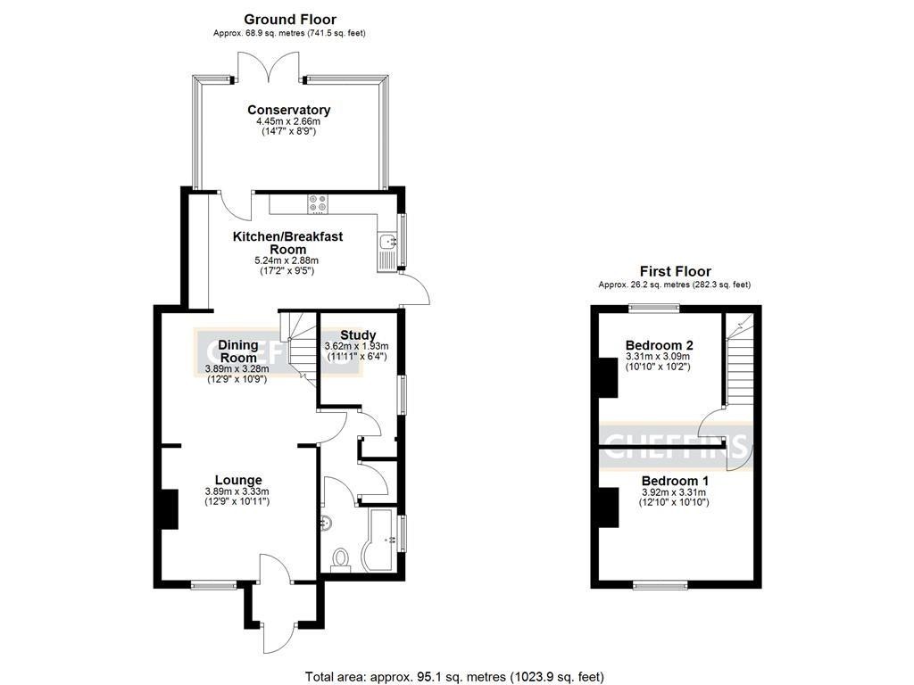 Floorplans For The Cotes, Soham, Ely