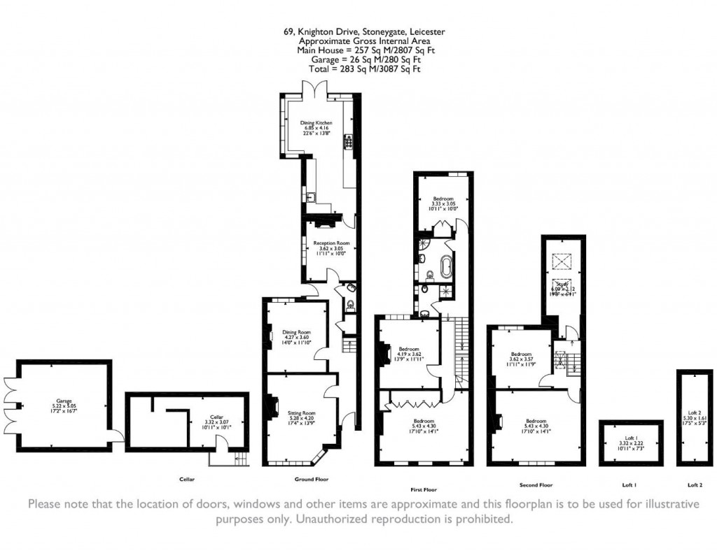 Floorplans For Knighton Drive, Stoneygate, Leicester