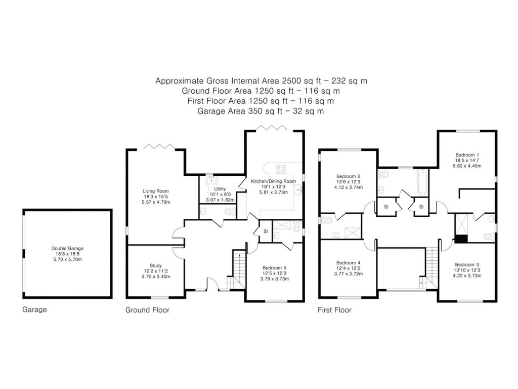 Floorplans For Barton Close, Witchford, Ely