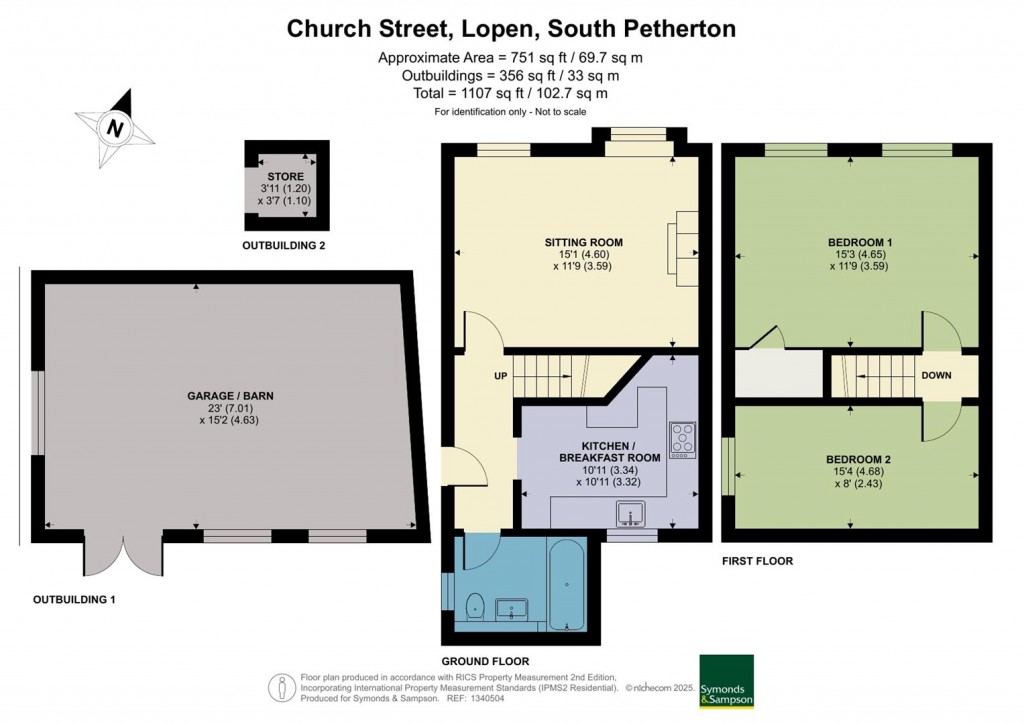 Floorplans For Church Street, Lopen, South Petherton