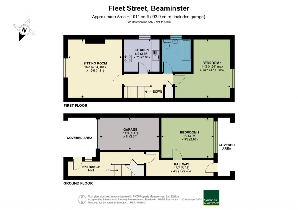 Floorplans For Fleet Street, Beaminster, Dorset
