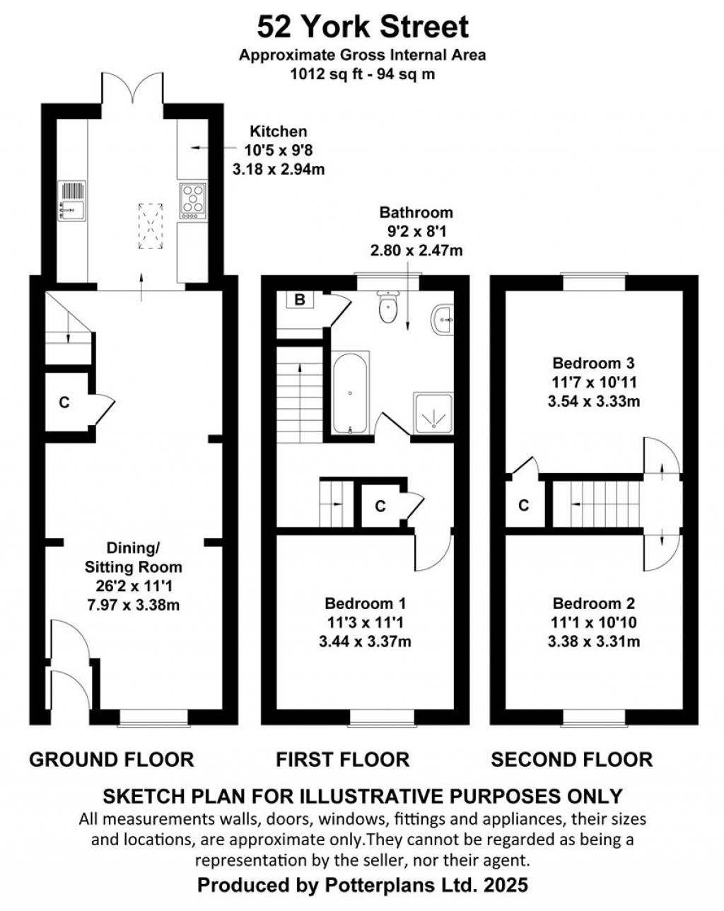 Floorplans For Cowes, Isle of Wight
