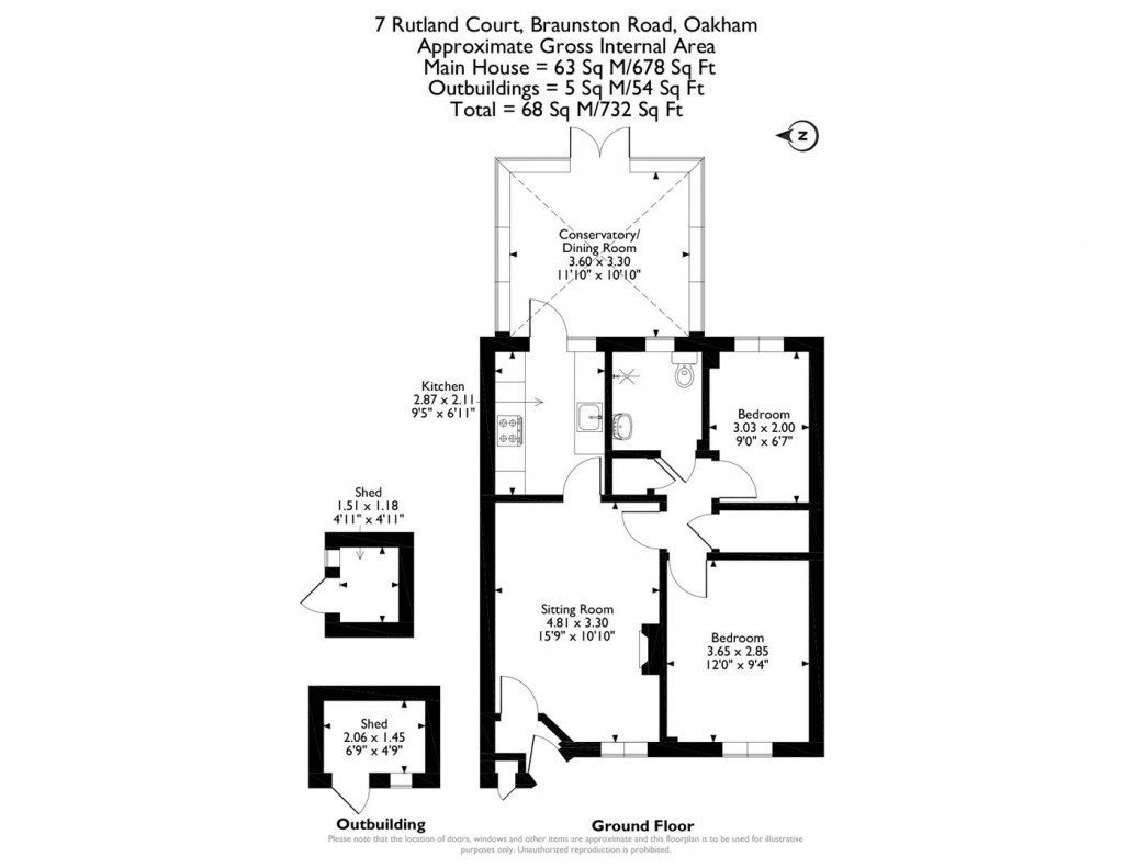 Floorplans For Braunston Road, Oakham, Rutland