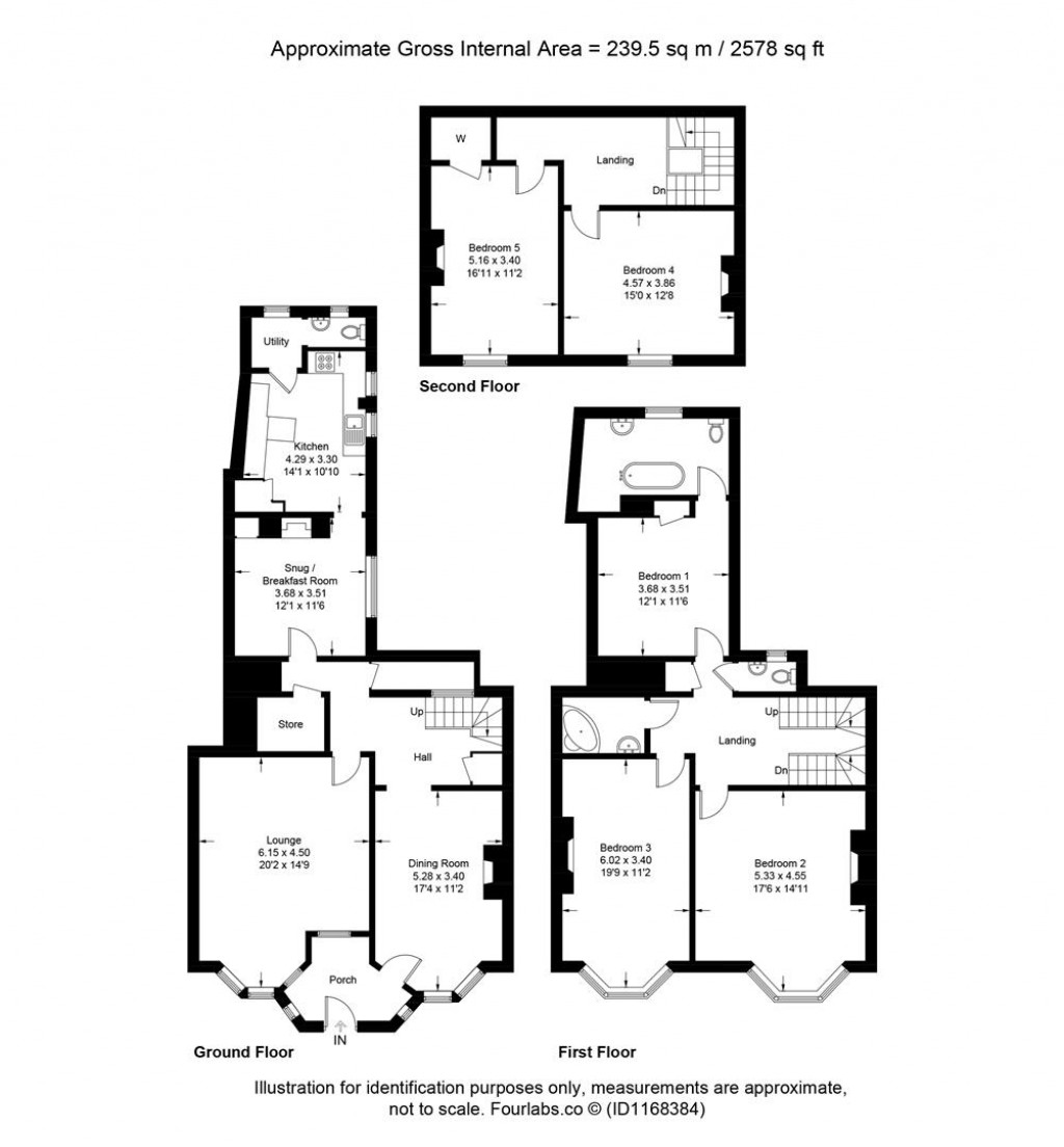Floorplans For Staplegrove Road, Staplegrove, Taunton