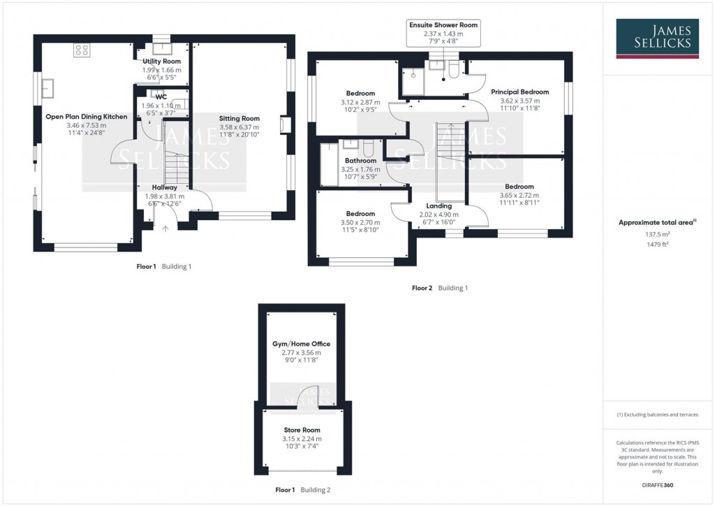 Floorplans For Jack Cumberland Road, Little Bowden, Market Harborough