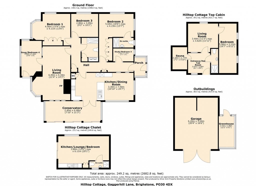 Floorplans For Brighstone, Isle of Wight