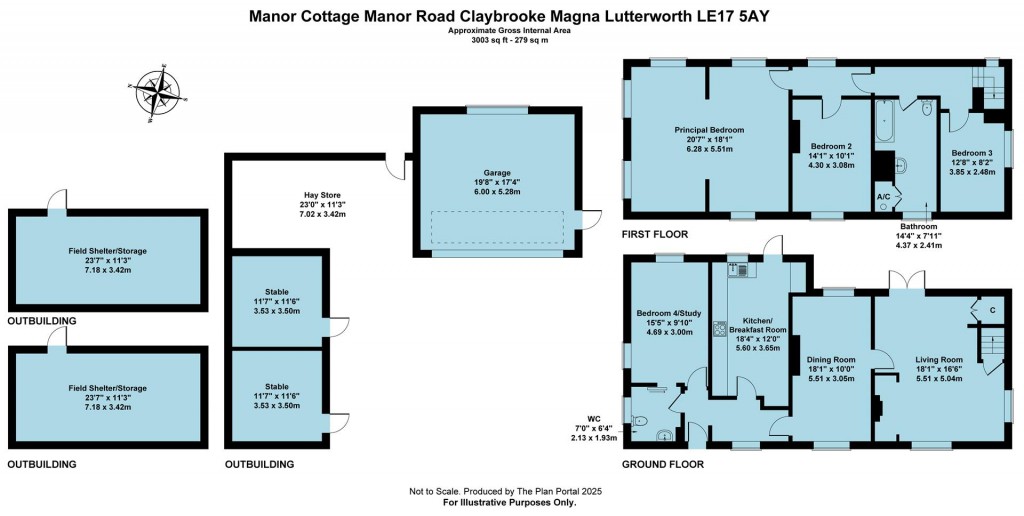 Floorplans For Manor Road, Claybrooke Magna, Lutterworth LE17
