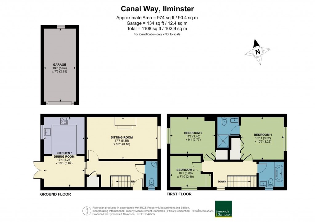 Floorplans For Canal Way, Ilminster