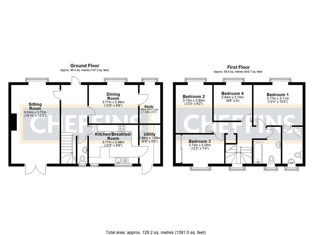 Floorplans For St. James Close, Stretham, Ely