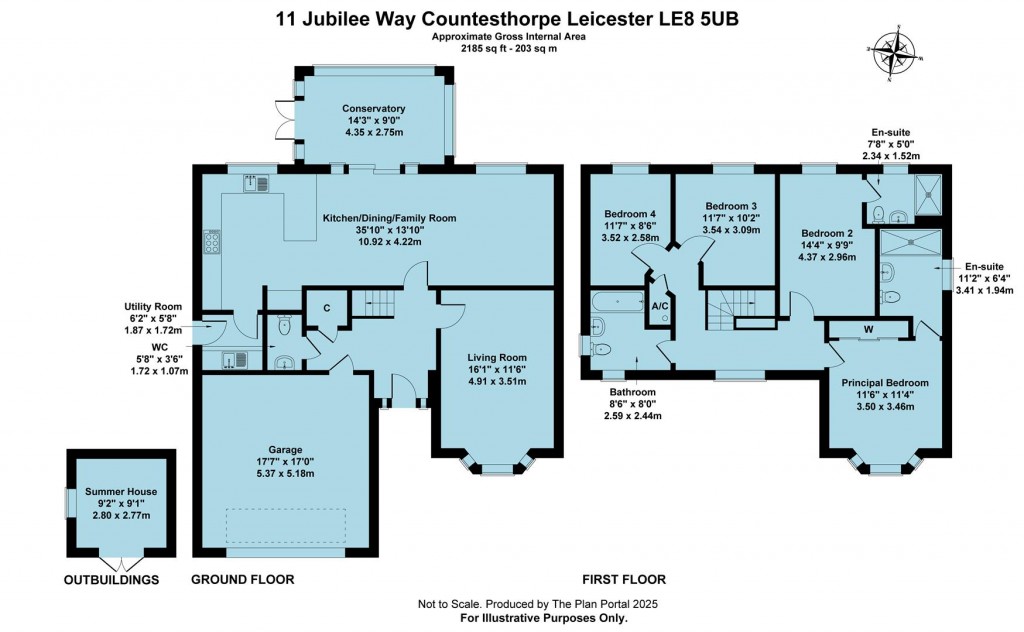 Floorplans For Jubilee Way, Countesthorpe, Leicester, LE8