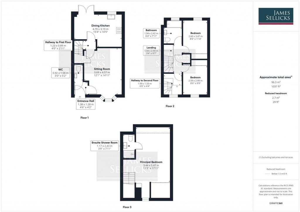 Floorplans For Garner Way, Fleckney, Leicestershire