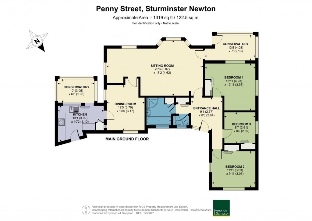 Floorplans For Foriers Bungalow, Penny Street, Sturminster Newton