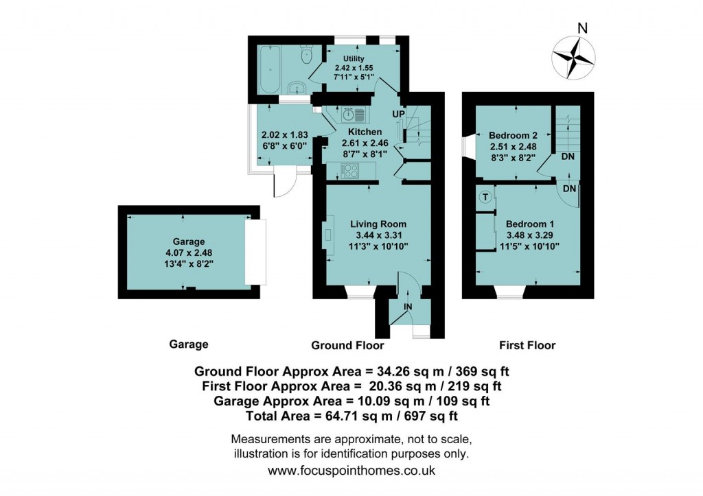 Floorplans For Worton Road, Middle Barton, Chipping Norton