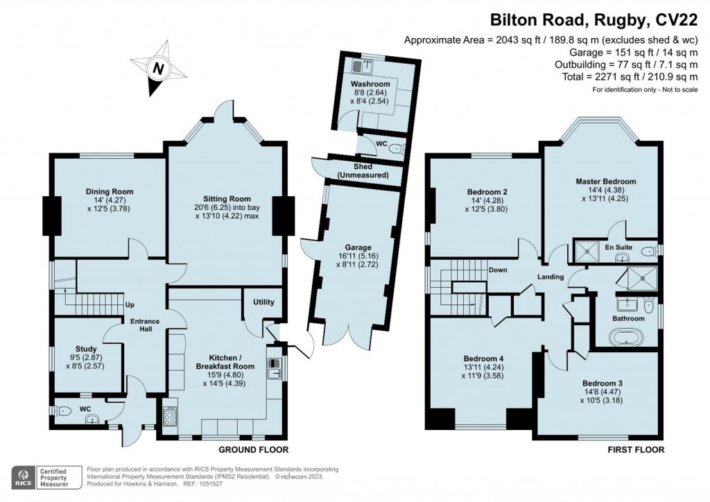 Floorplans For Bilton Road, Rugby, CV22