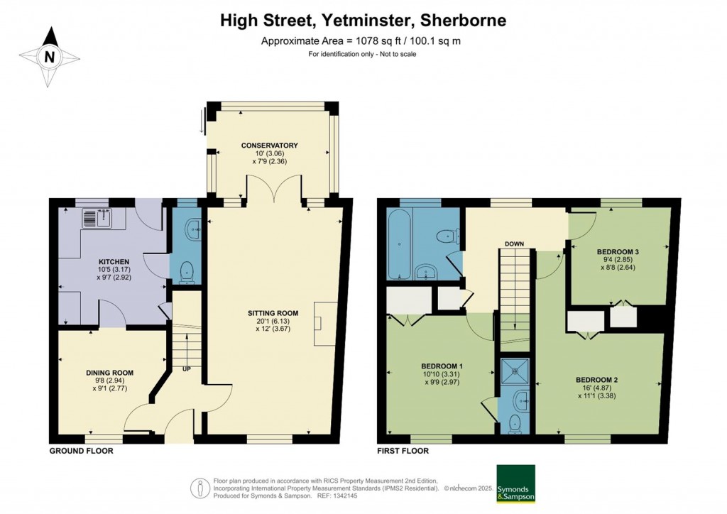 Floorplans For High Street, Yetminster, Sherborne